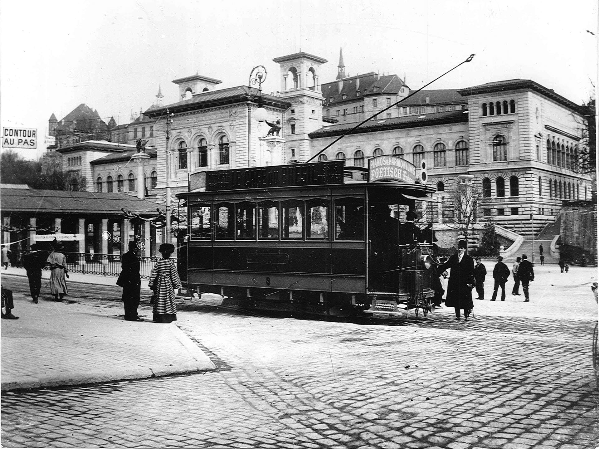 Plan et tramway lausannois